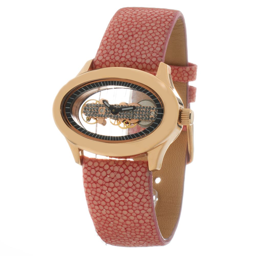 Multicolor Leather Dress Watch
