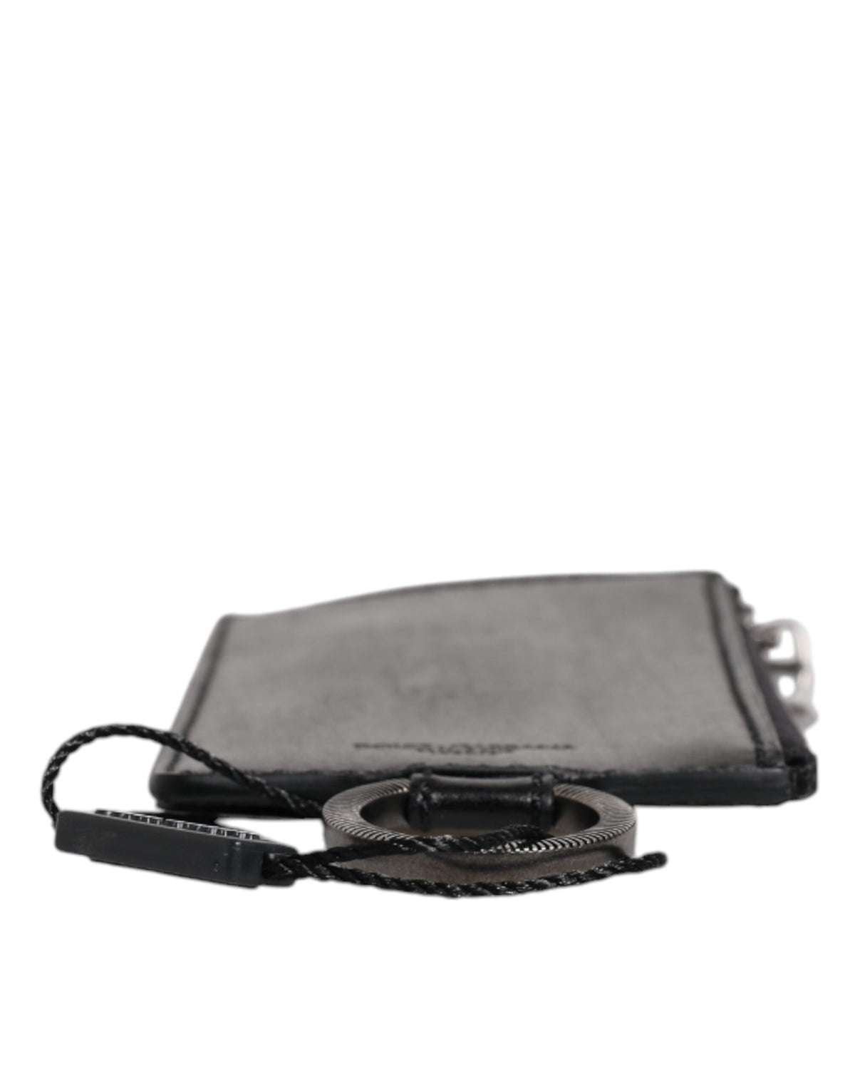Black Horse Leather Lanyard Logo Card Holder Wallet