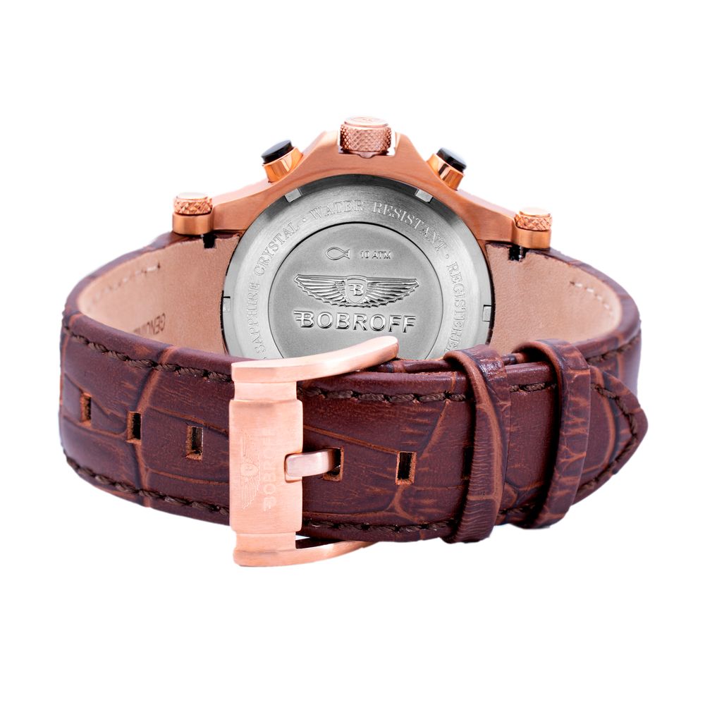 Brown Leather Dress Watch
