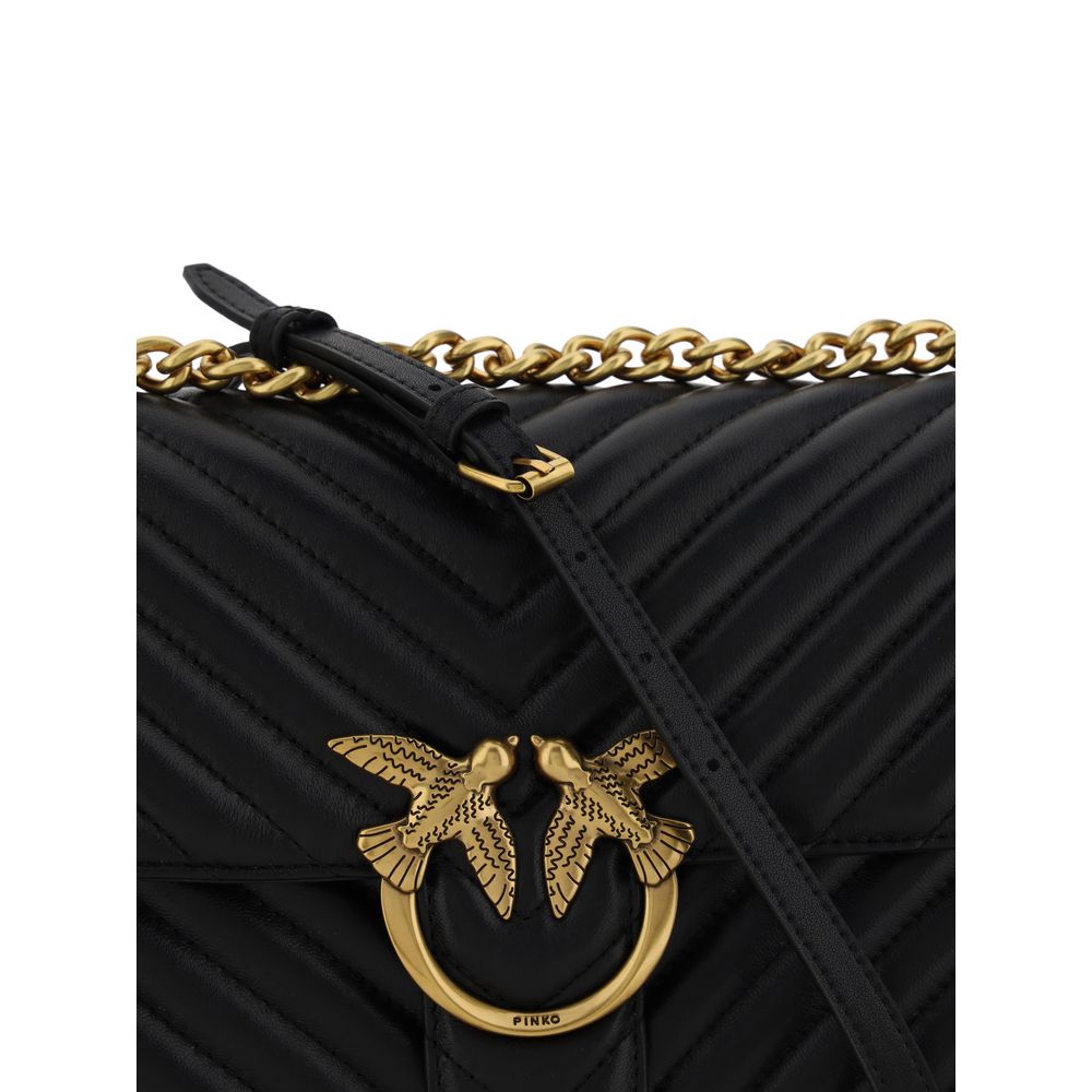 Black Calf Leather Bos Taurus Shoulder Bag