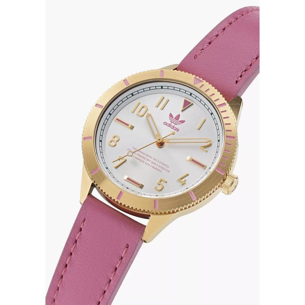 Multicolor Leather Dress Watch