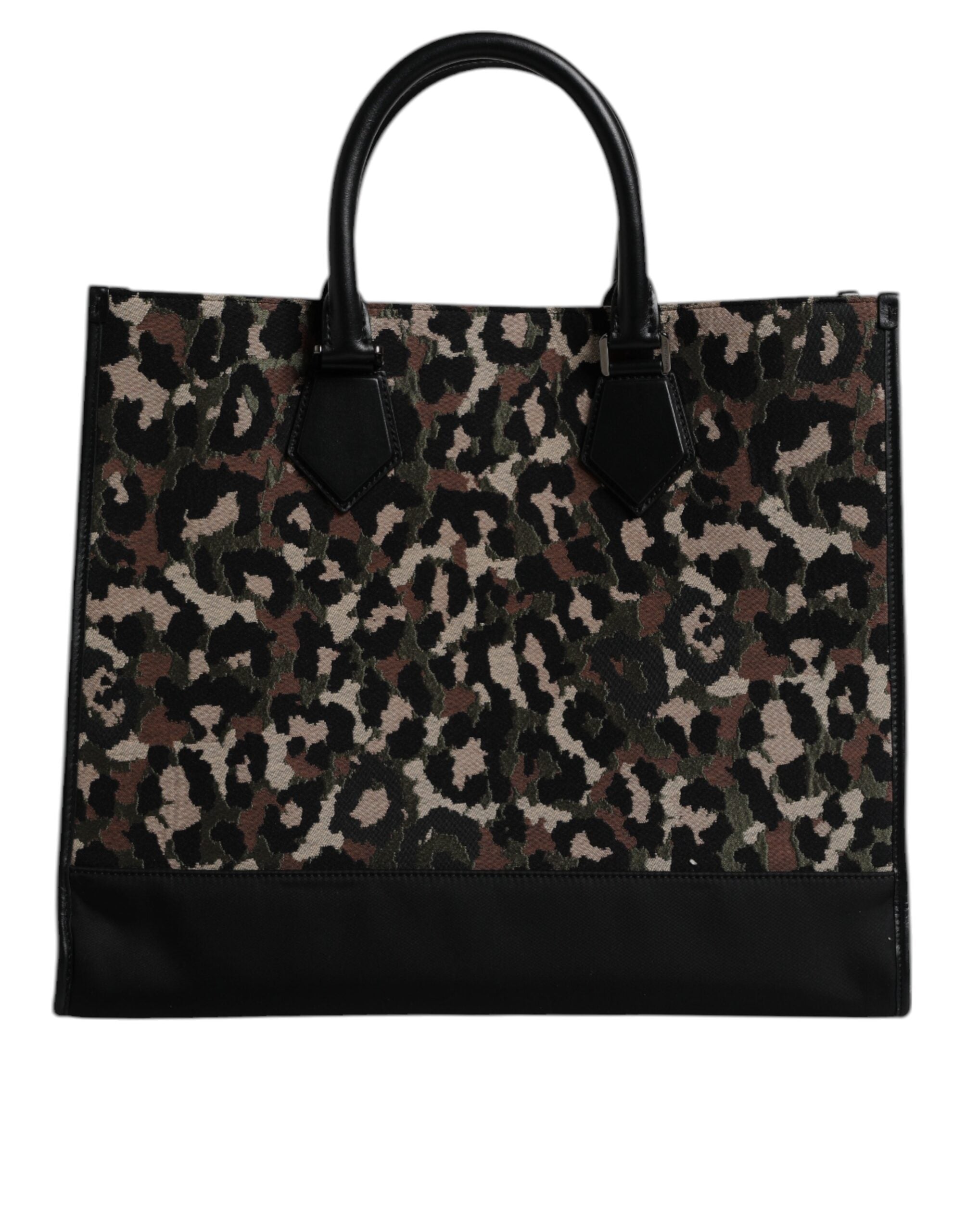 Multicolor Leopard Shopping Tote Shoulder Bag