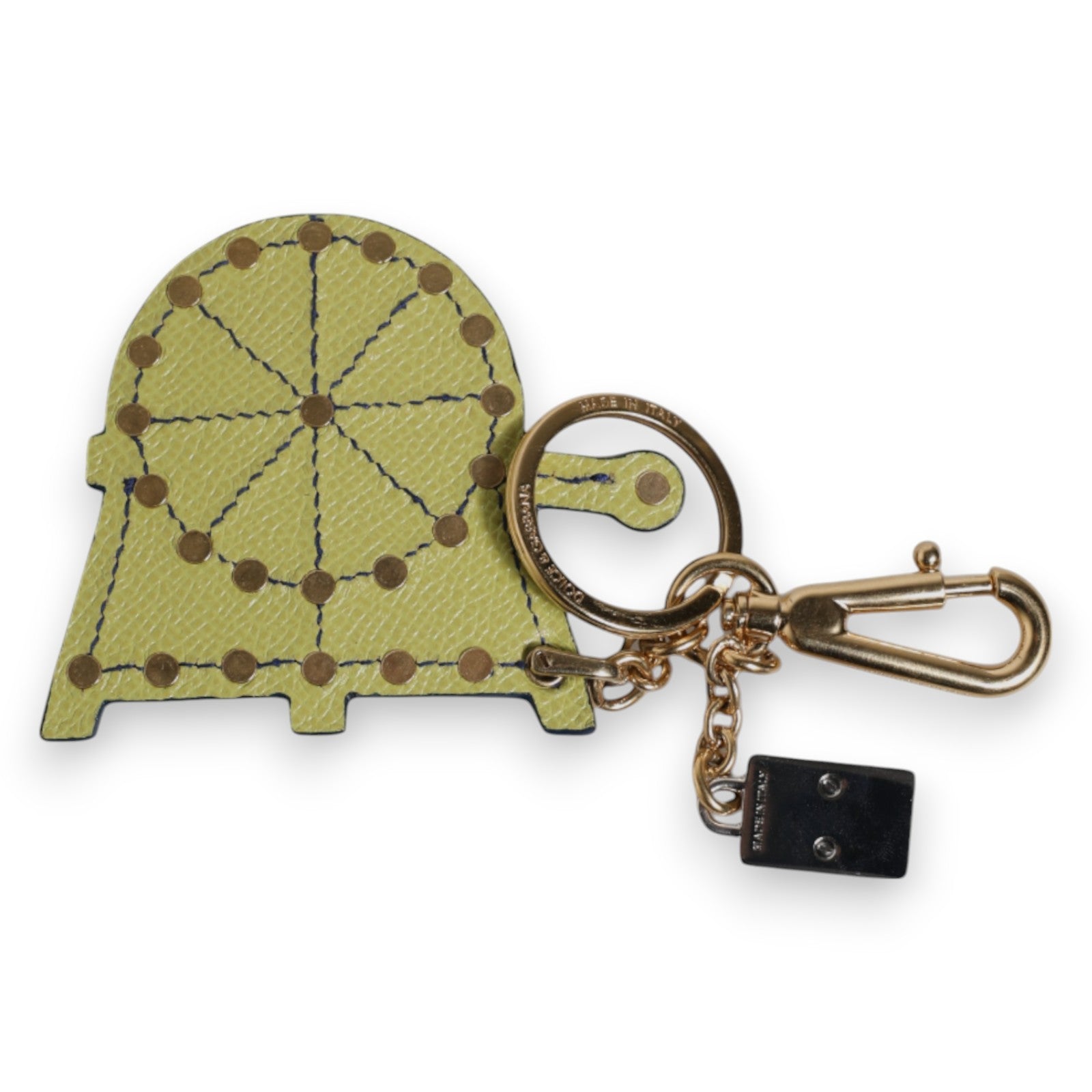 Multicolor Gold Tone Carretto Keychain Keyring