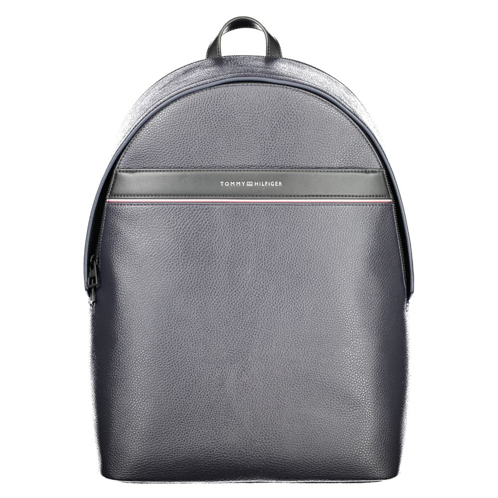 Blue Polyurethane Men's Backpack