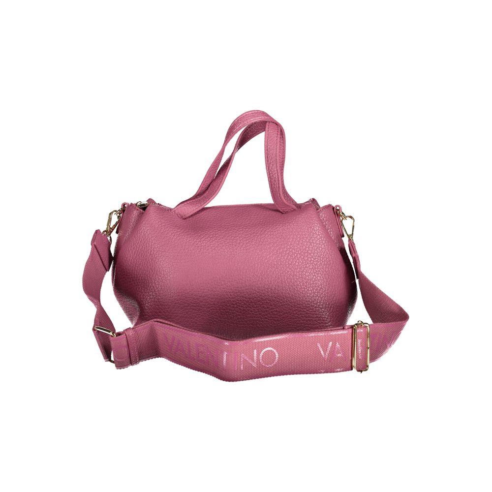 Pink Polyurethane Women's Bag