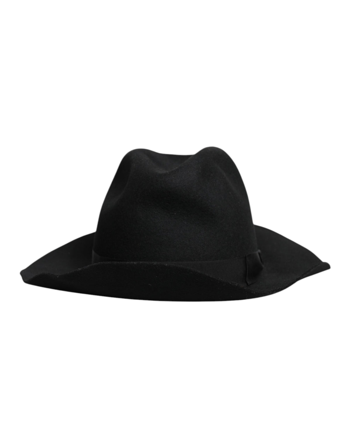 Black Wide Brim Trilby Fedora Hat