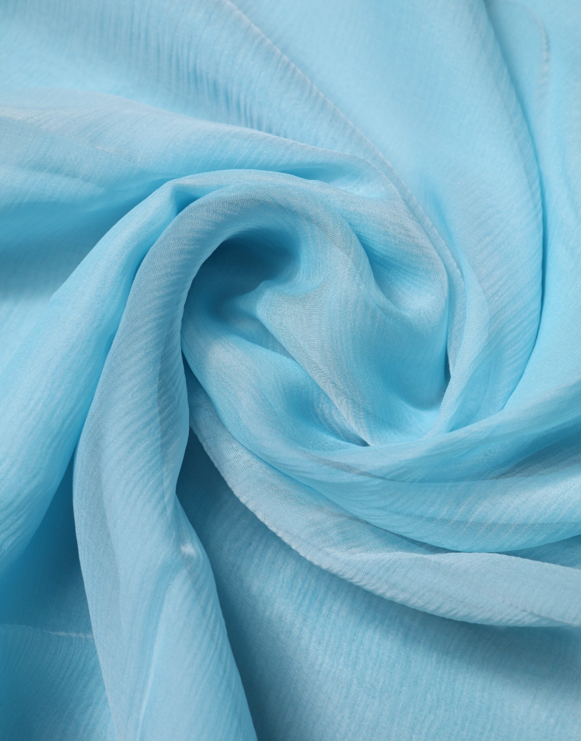 Light Blue Silk Rectangle Wrap Shawl Scarf