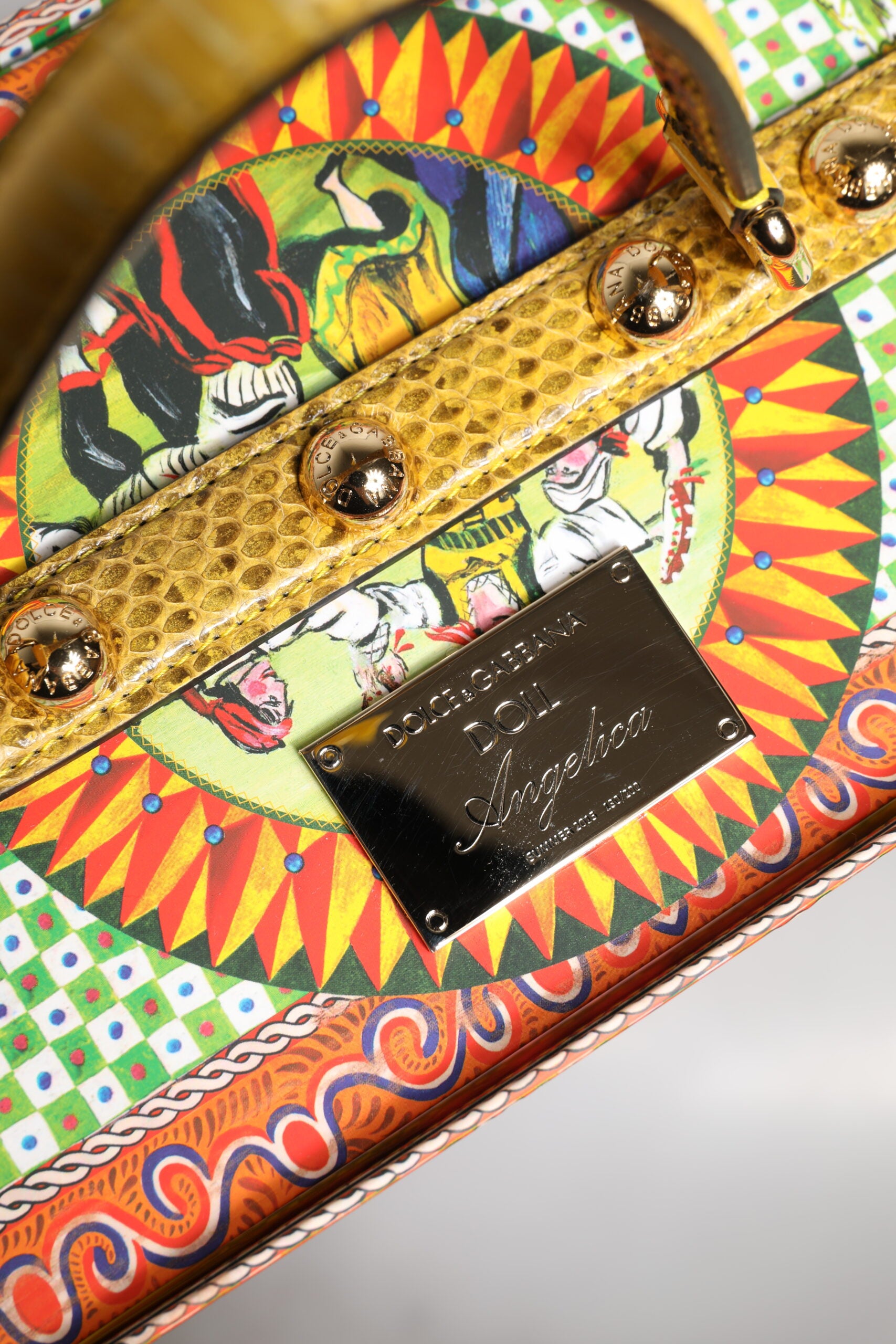 Red Dress Ceramic Porcelain Fashion Box Leather Sicily Dolls