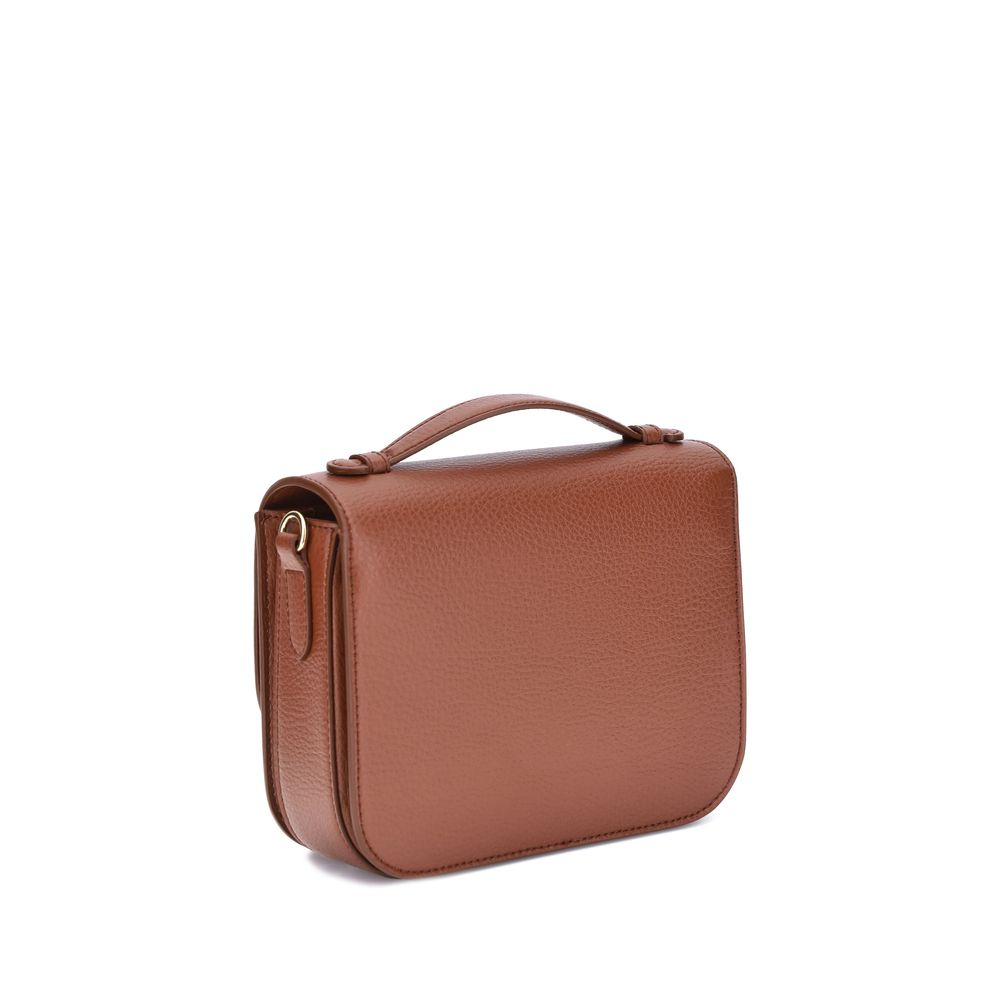 Brown Other Fibres Shoulder Bag