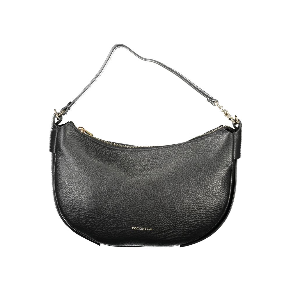 Black Leather Women Shoulder Bag