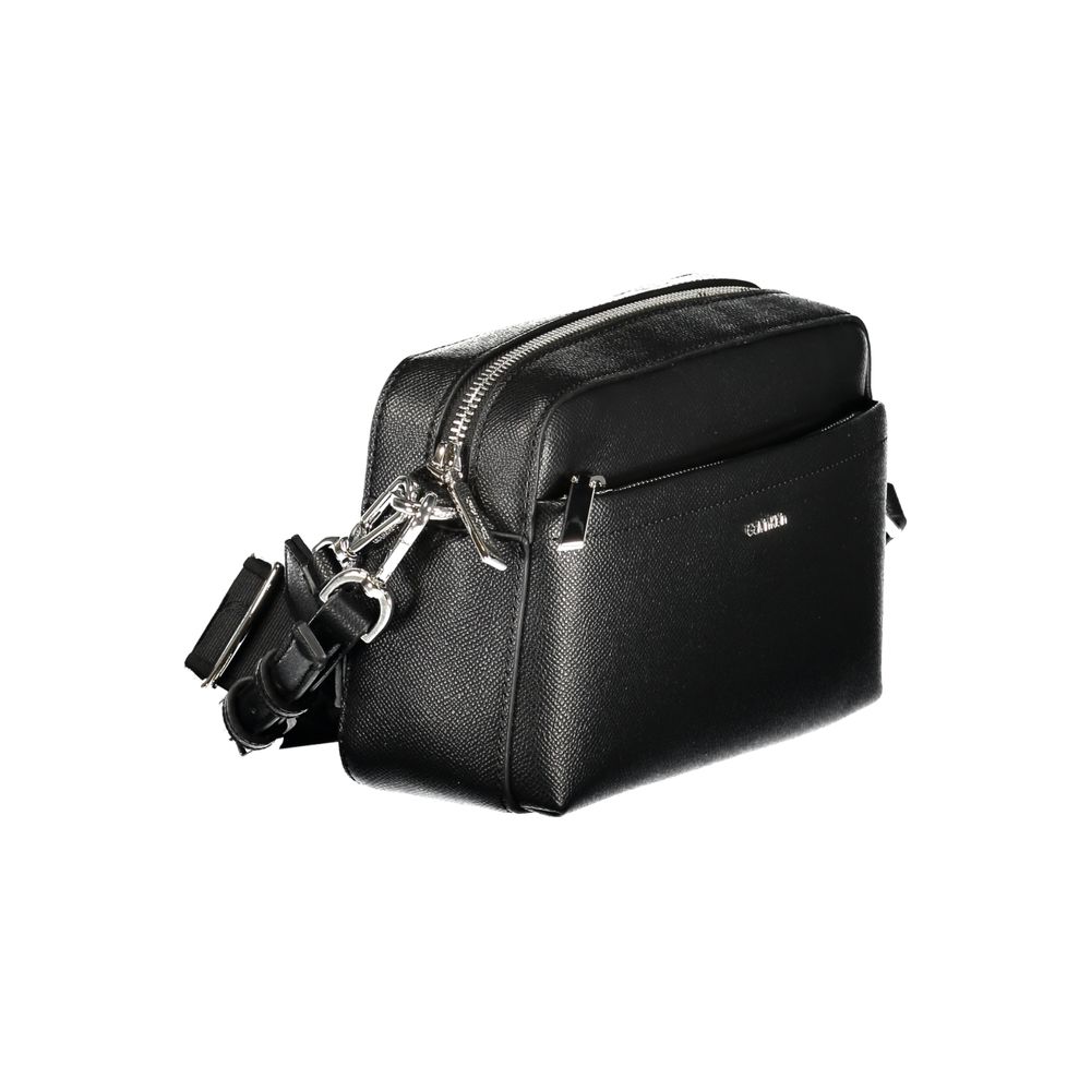 Black Polyethylene Women Handbag