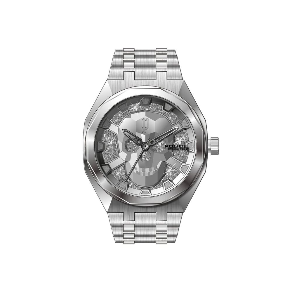 Silver Stainless Steel Dress Watch