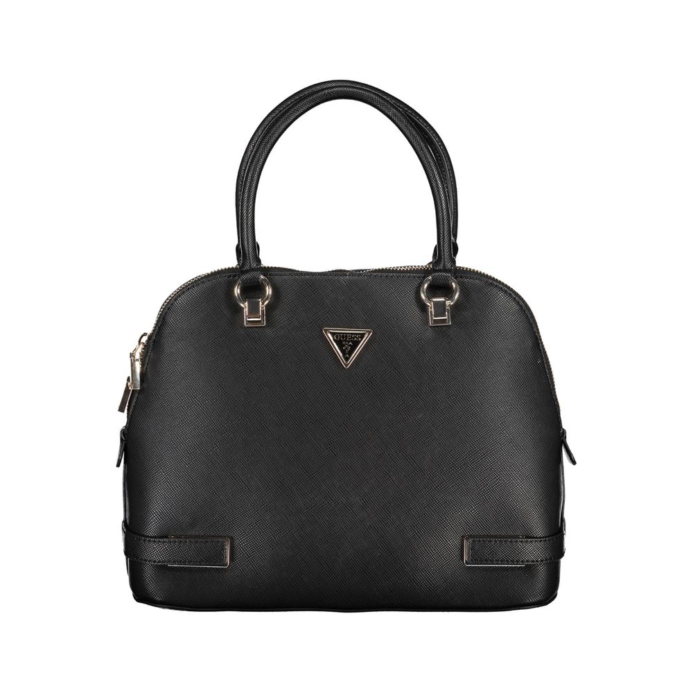 Black Polyethylene Women Handbag