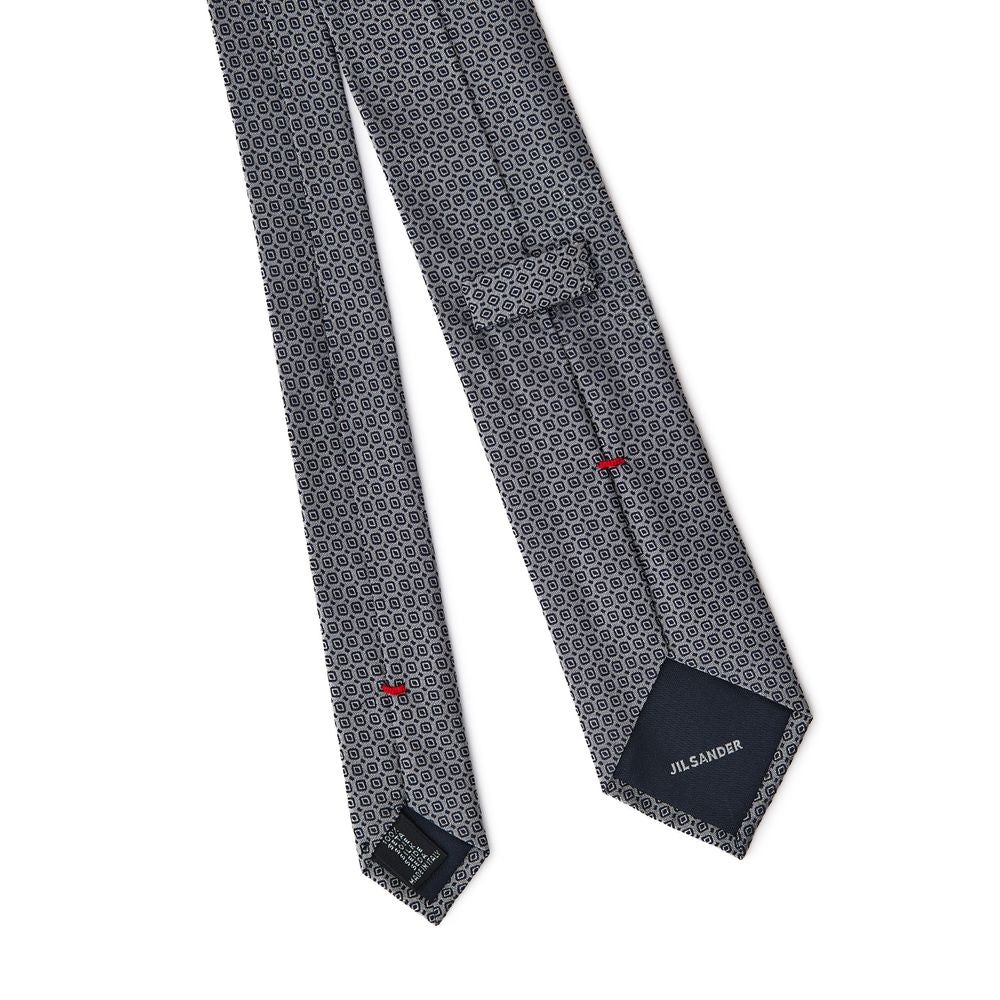 Gray Silk Tie