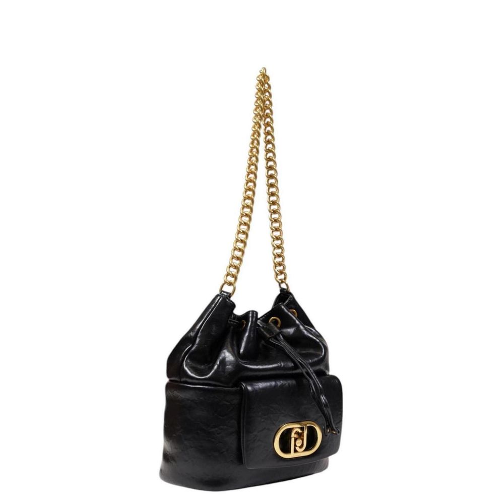 Black Polyester Handbag