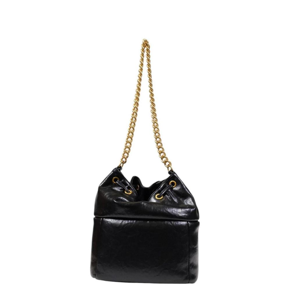 Black Polyester Handbag