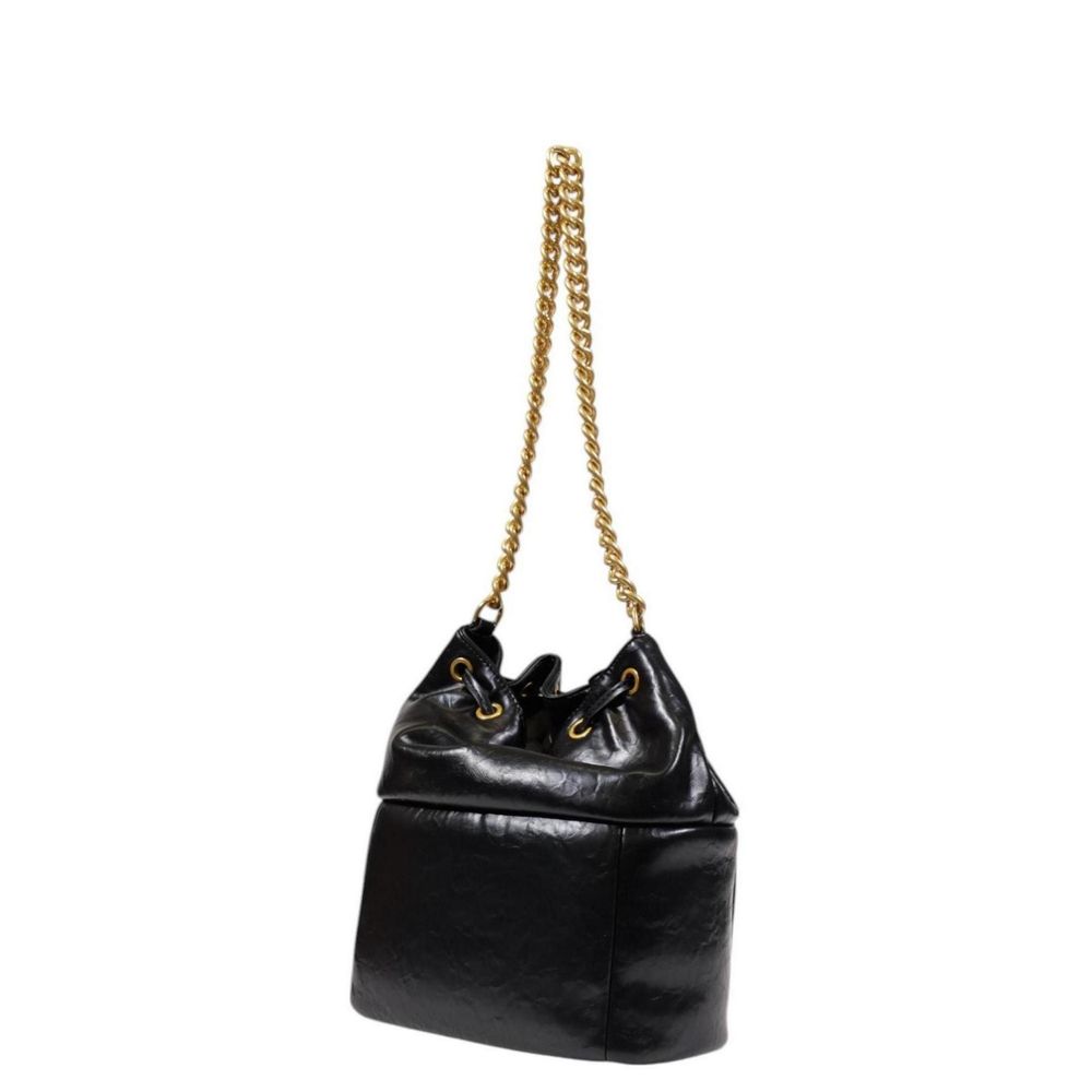 Black Polyester Handbag
