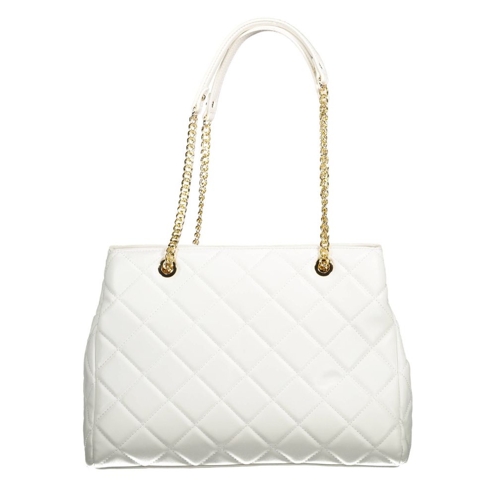 Bianco Polyurethane Women Shoulder Bag