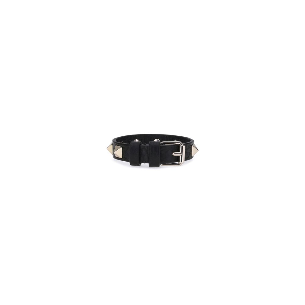 Black Calf Leather Bos Taurus Bracelet