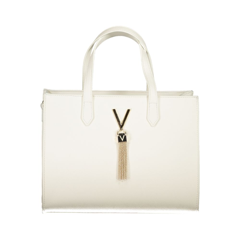 Bianco Polyurethane Women Bag