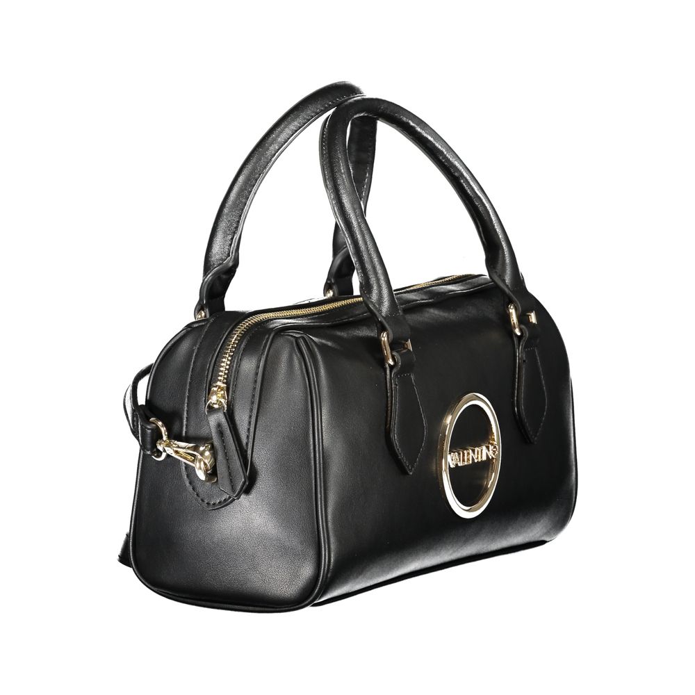 "Nero Poliuretano Woman Handbag"