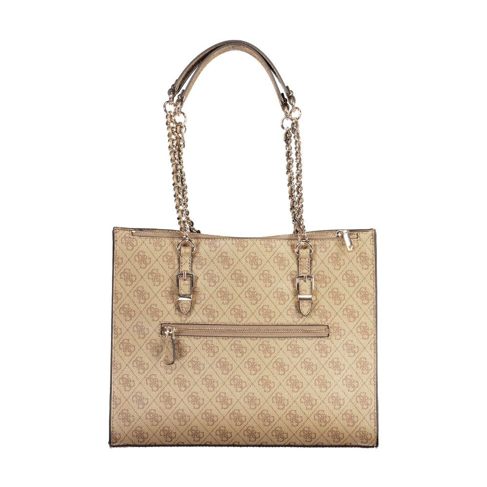 Beige Polyethylene Handbag