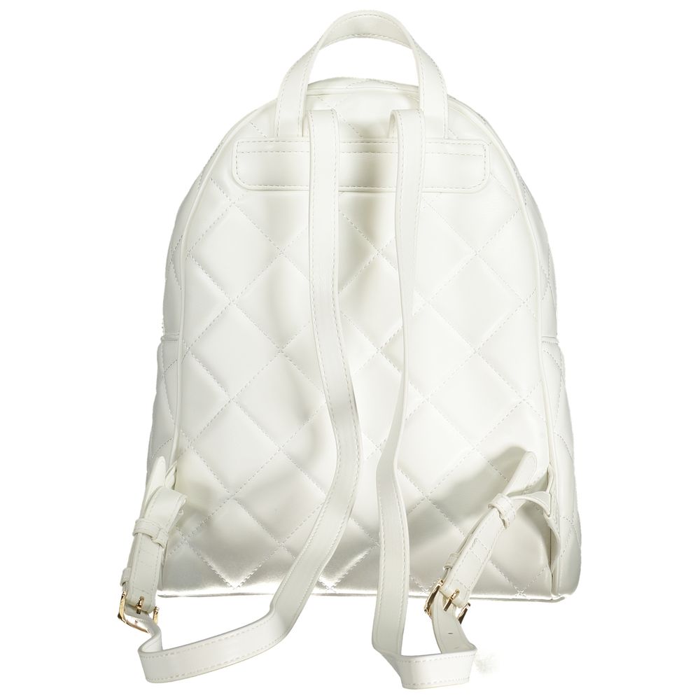 Bianco Polyurethane Women Backpack