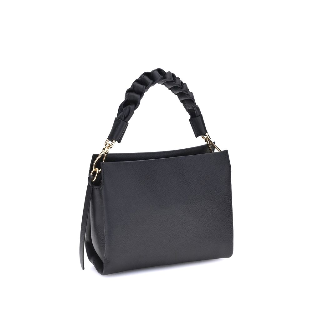 Black Calf Leather Bos Taurus Shoulder Bag