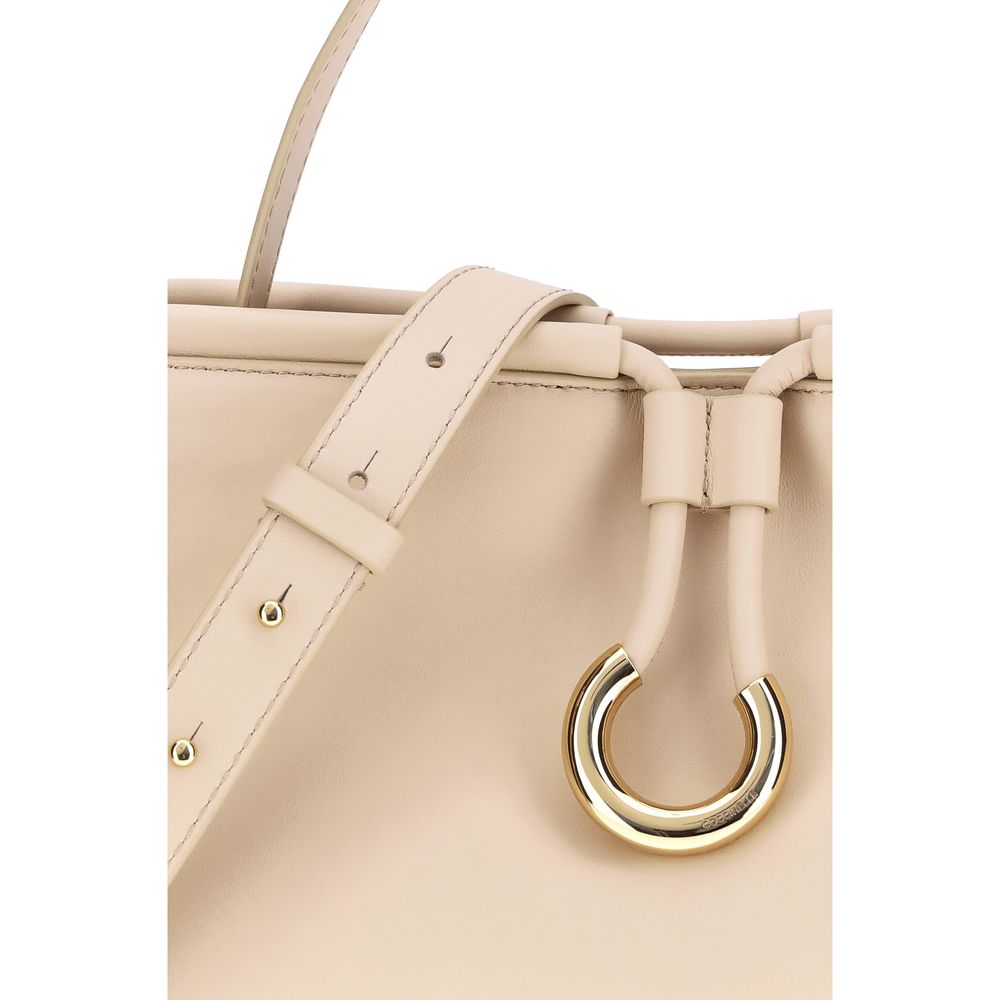 Beige Calf Leather Bos Taurus Handbag