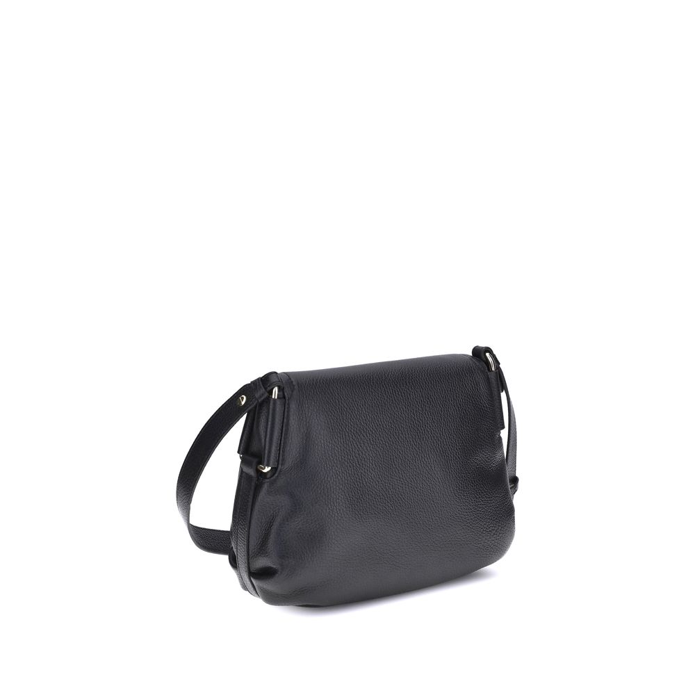 Black Calf Leather Bos Taurus Shoulder Bag