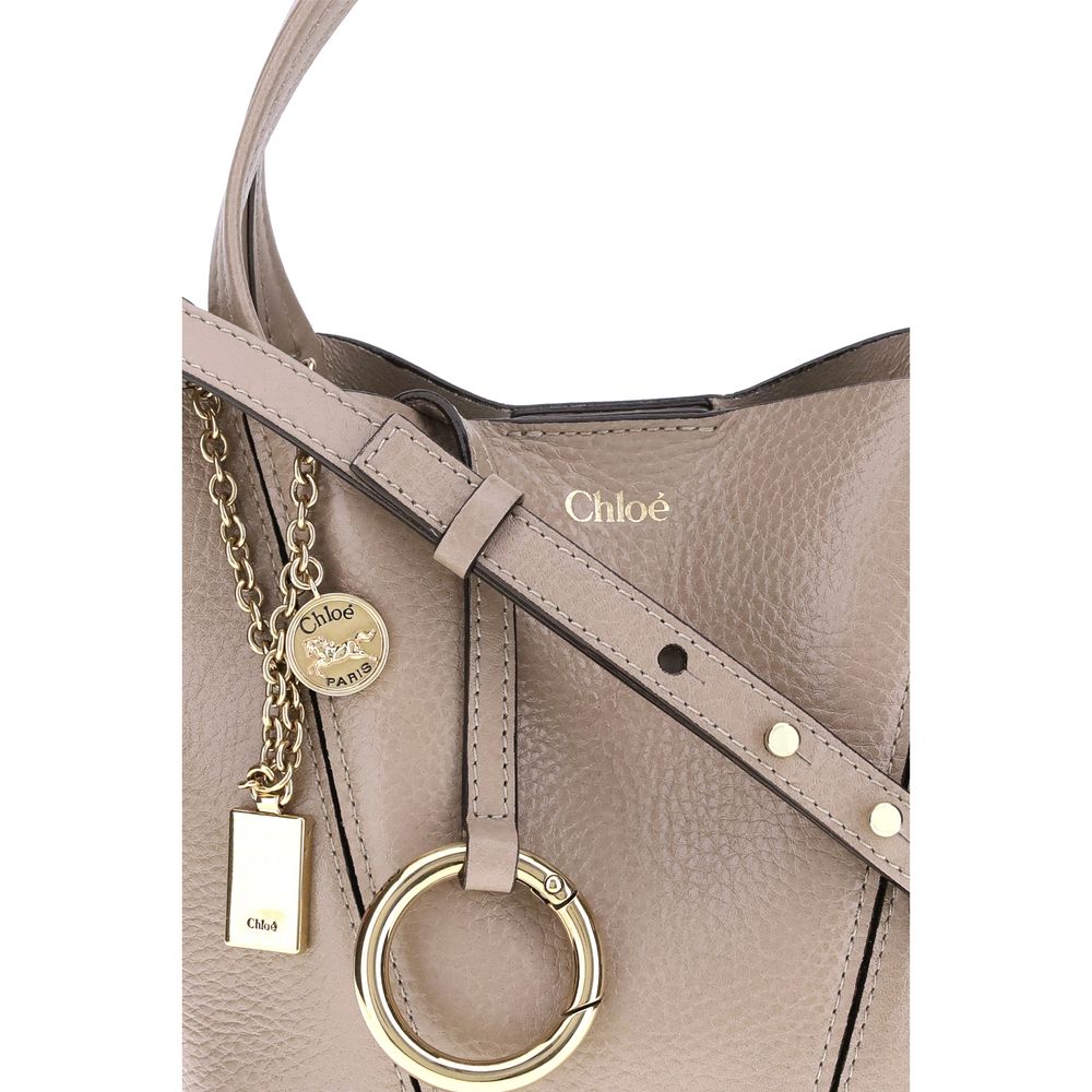 Beige Calf Leather Bos Taurus Shoulder Bag