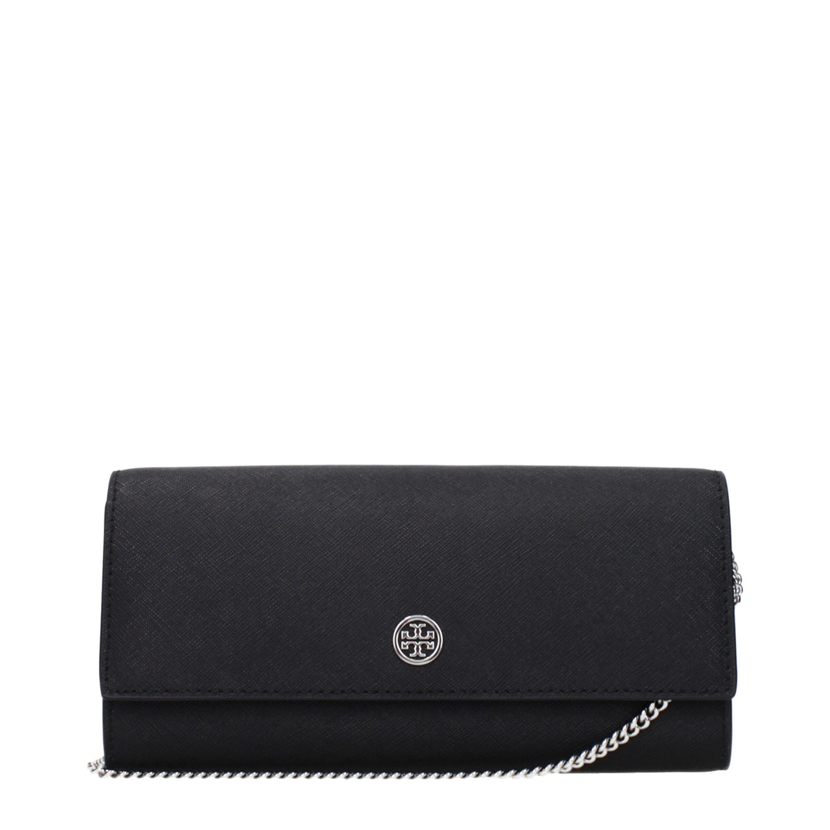 Black Leather Clutch Bag