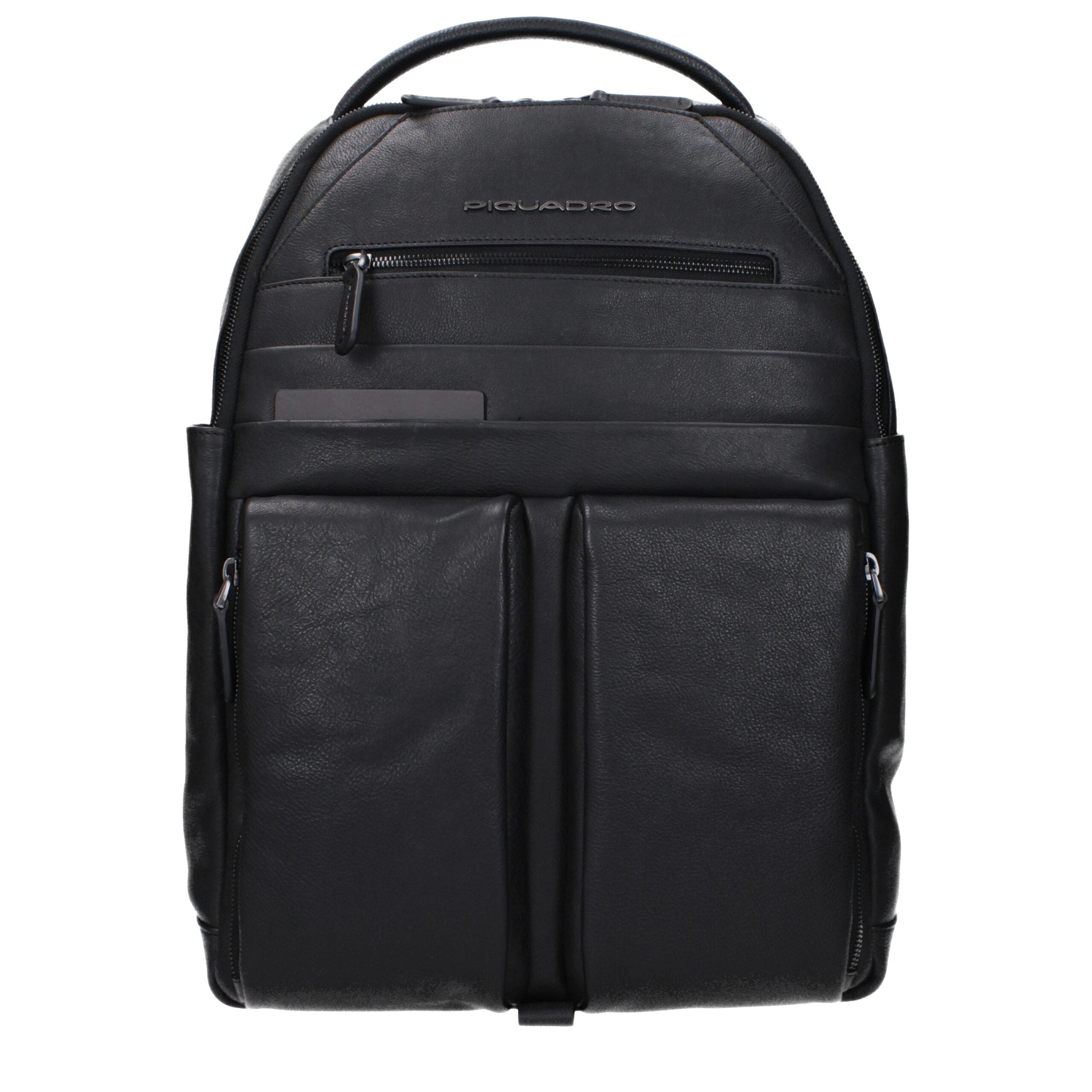 Black Leather Backpack