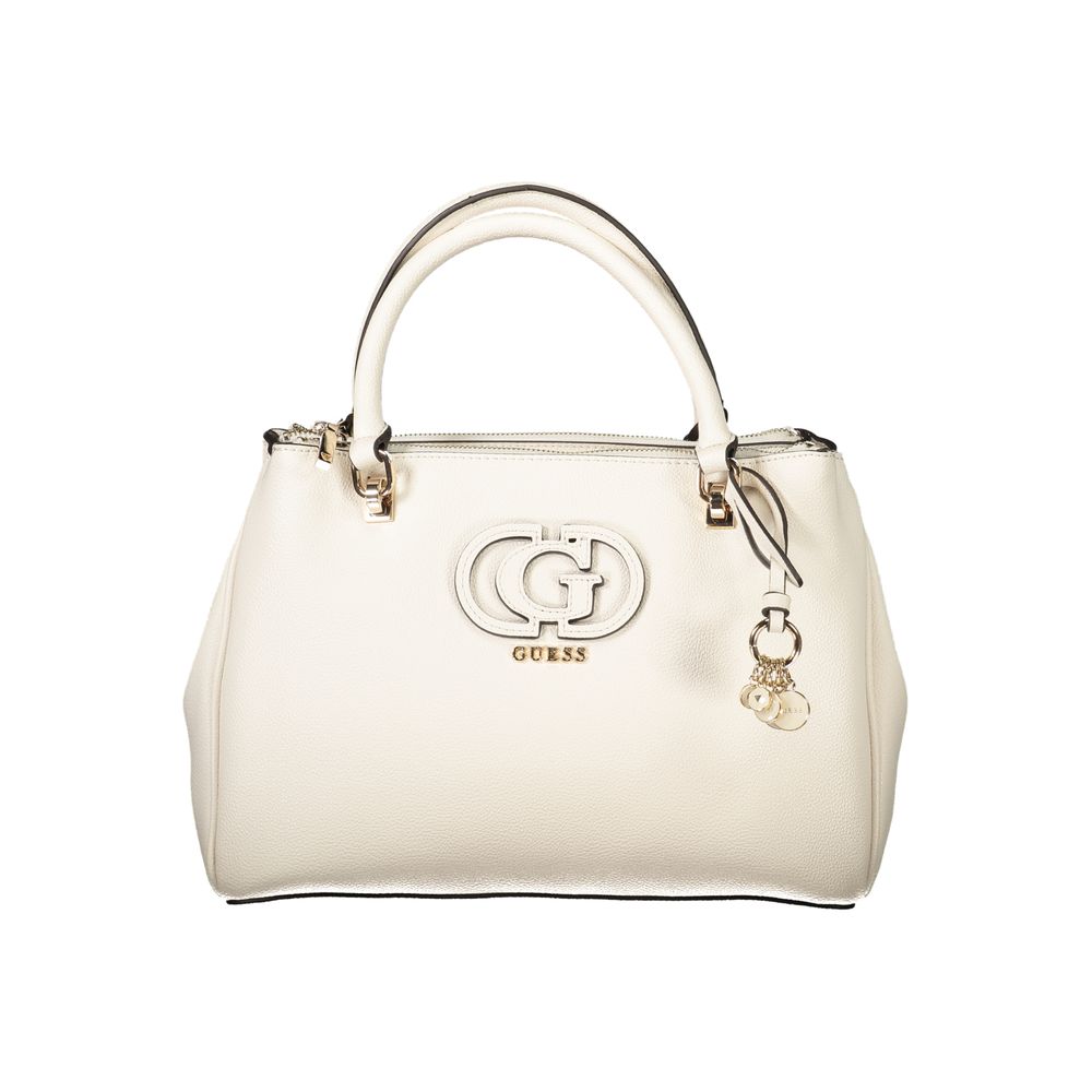 White Polyethylene Women Handbag