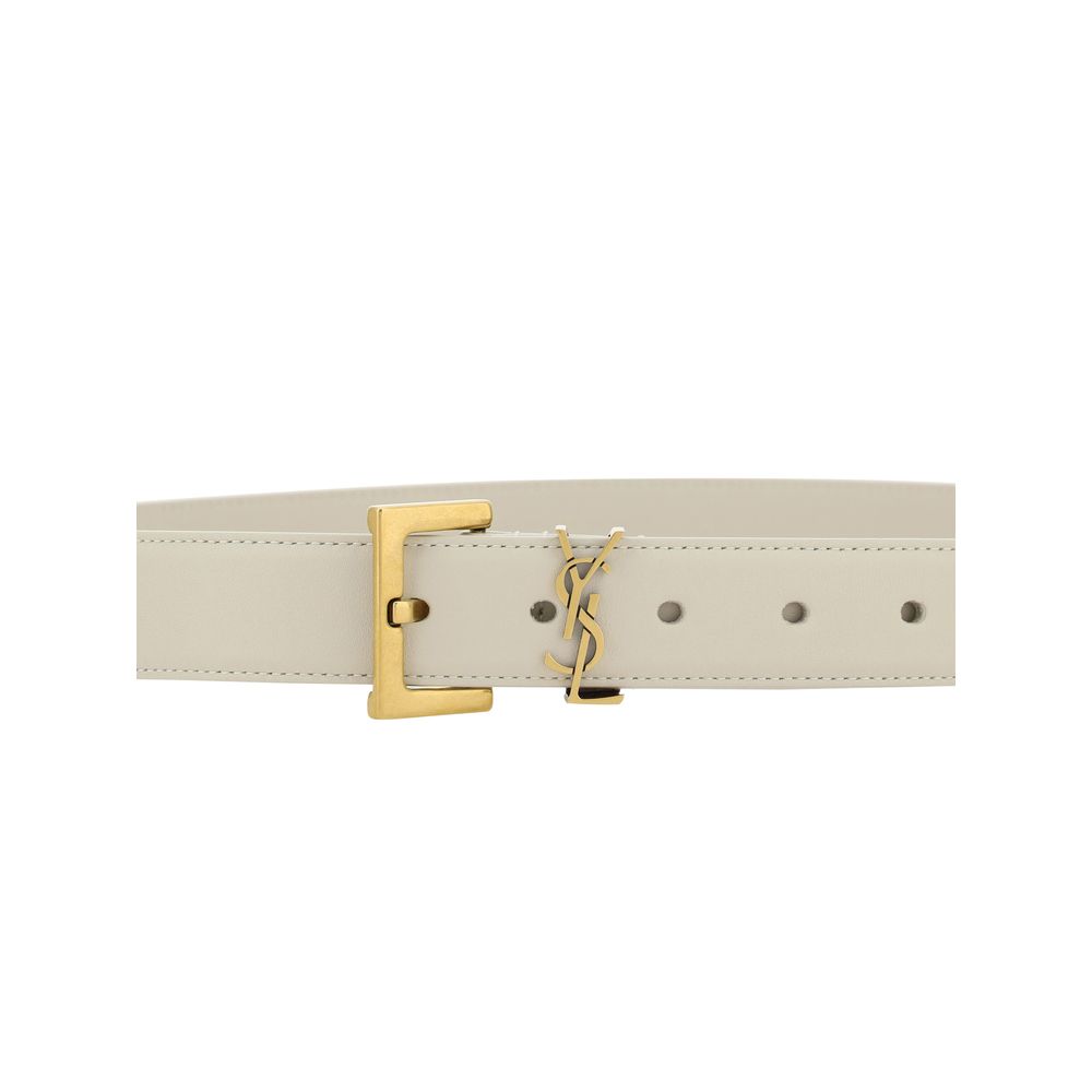 White Calf Leather Bos Taurus Regular Belt
