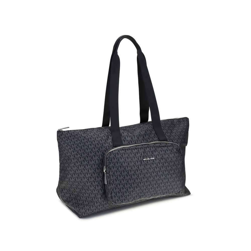 Black Polyester Shoulder Bag