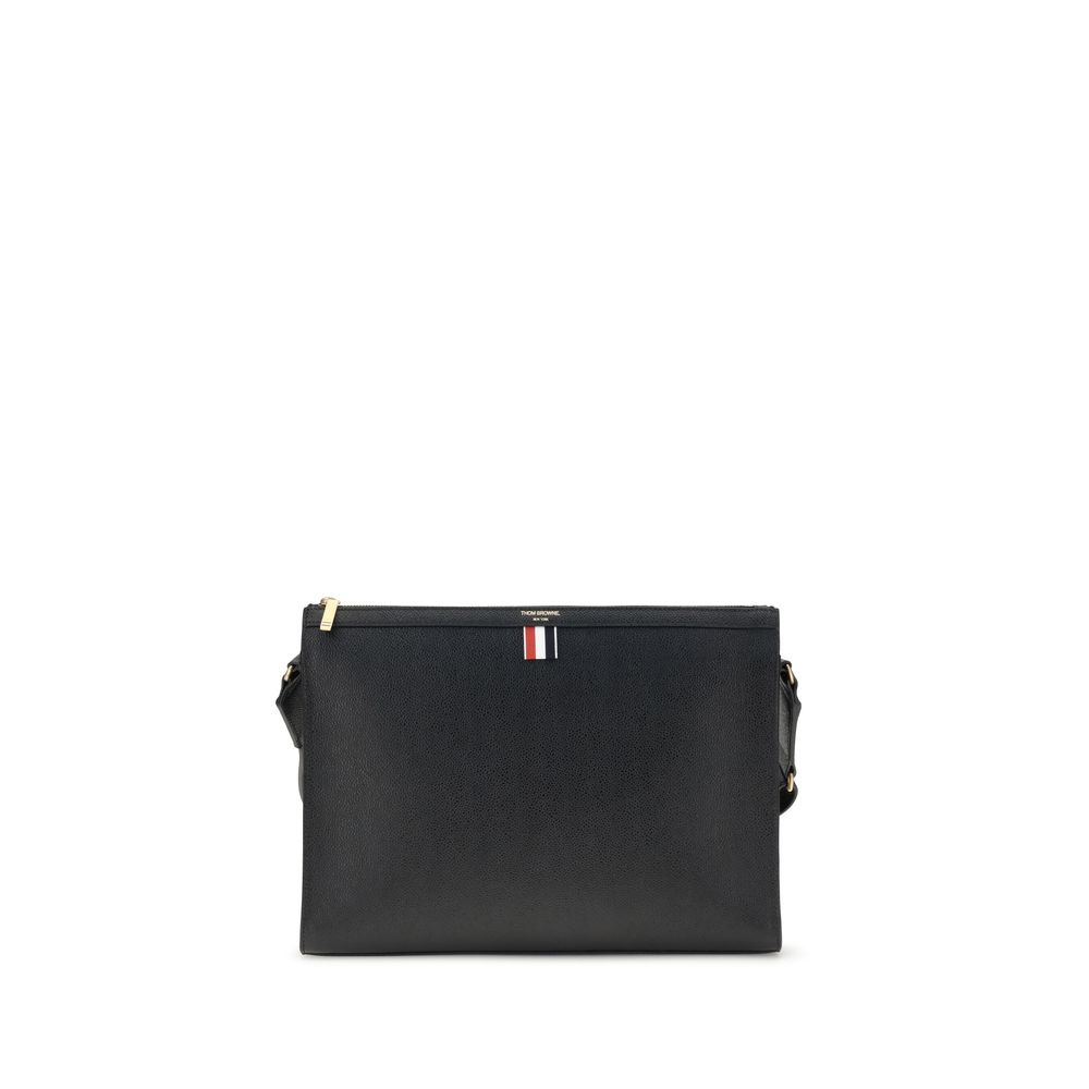 Black Calf Leather Bos Taurus Clutch Bag