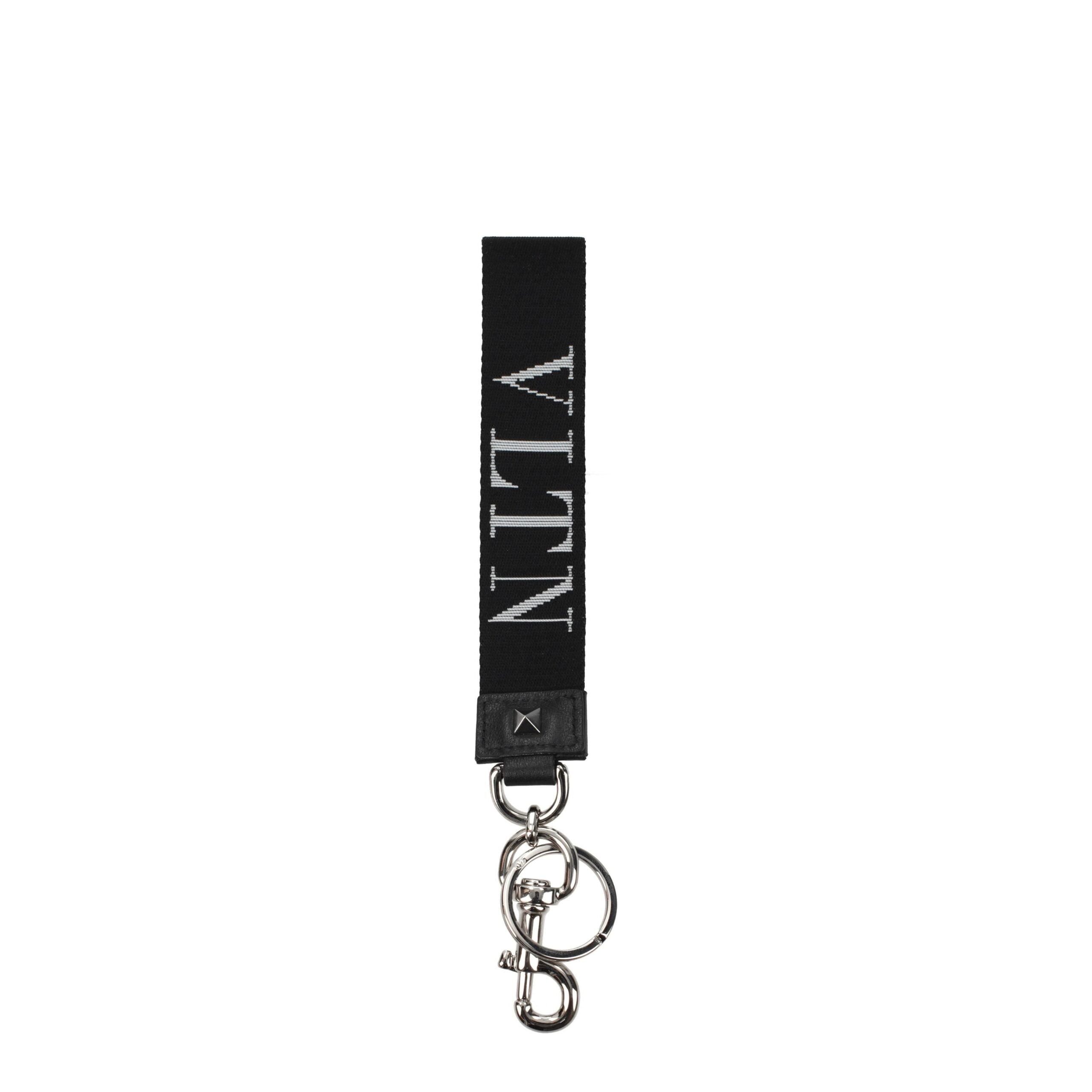Black Fabric Keychain