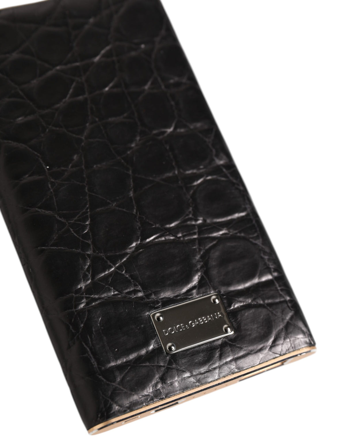 Black Leather Exotic Skin 3000mAh Power Bank Charger USB
