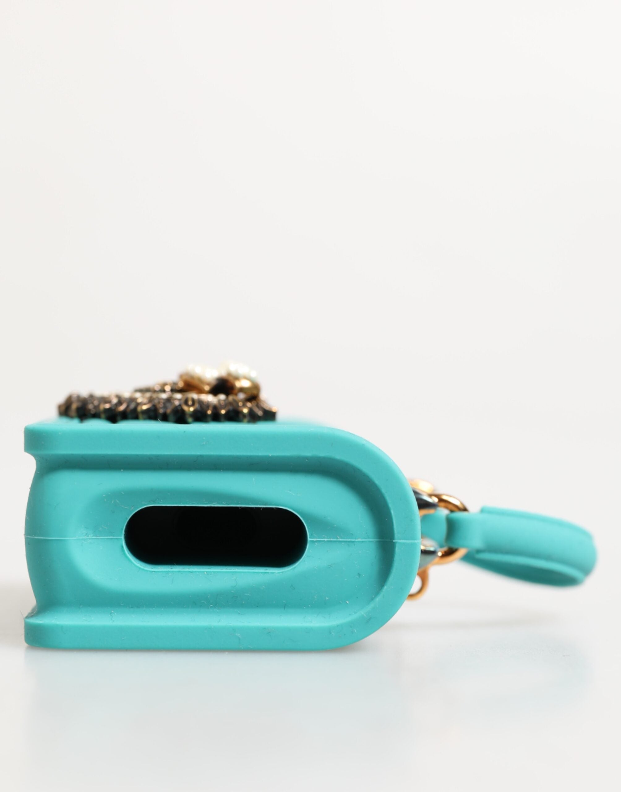 Turquoise Silicone Devotion Heart Cover Bag Airpods Case