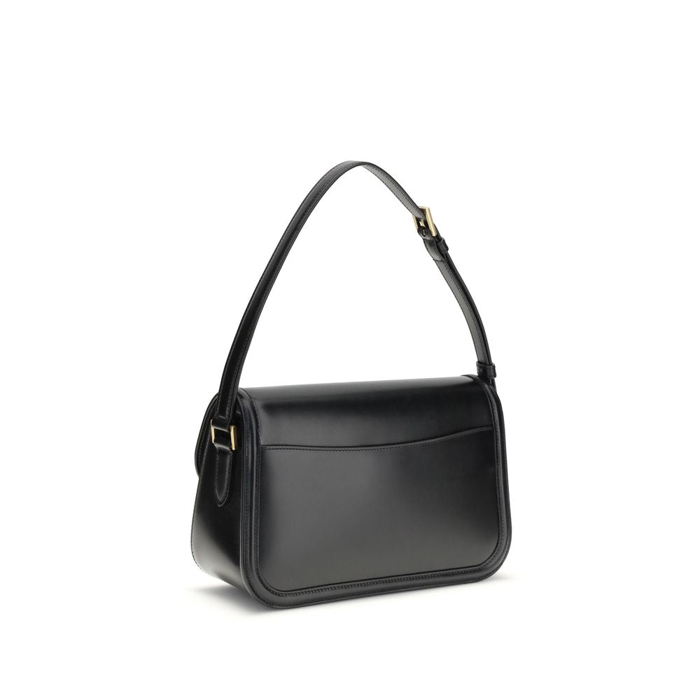Black Calf Leather Bos Taurus Shoulder Bag