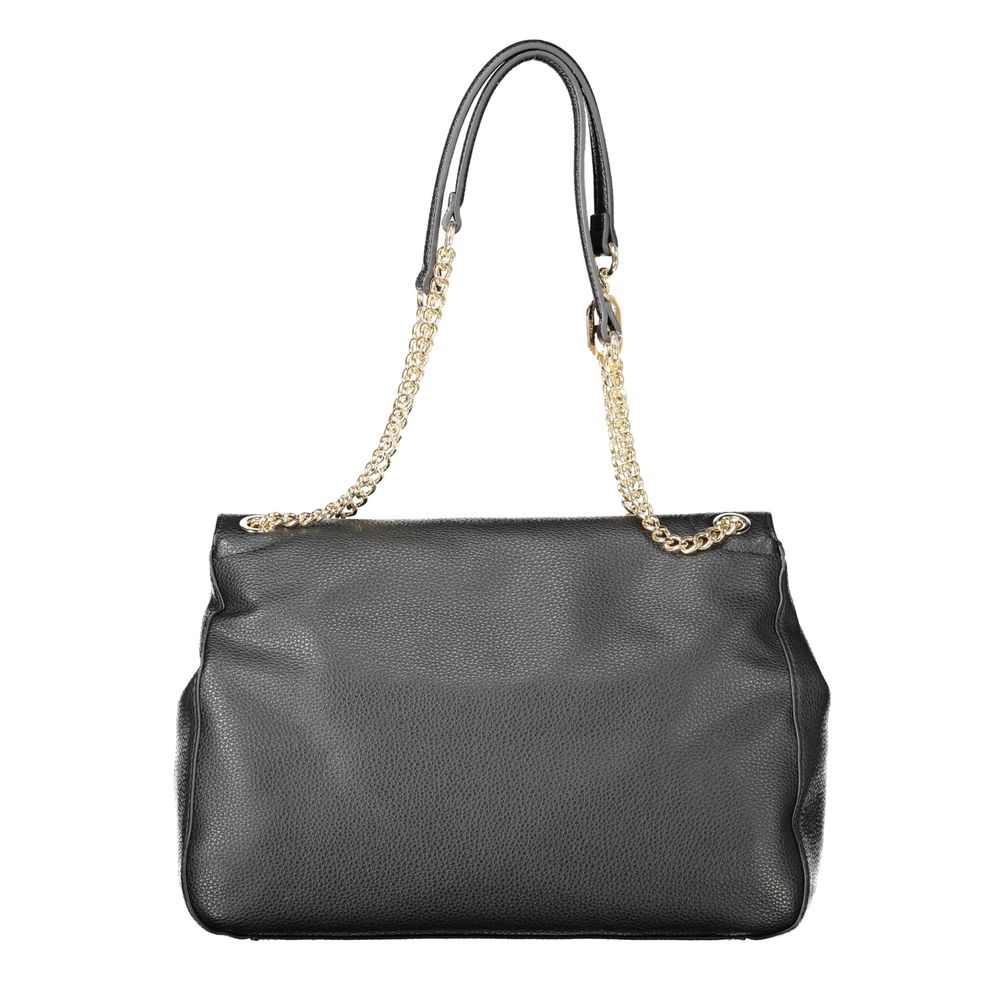 Black Polyethylene Women Handbag