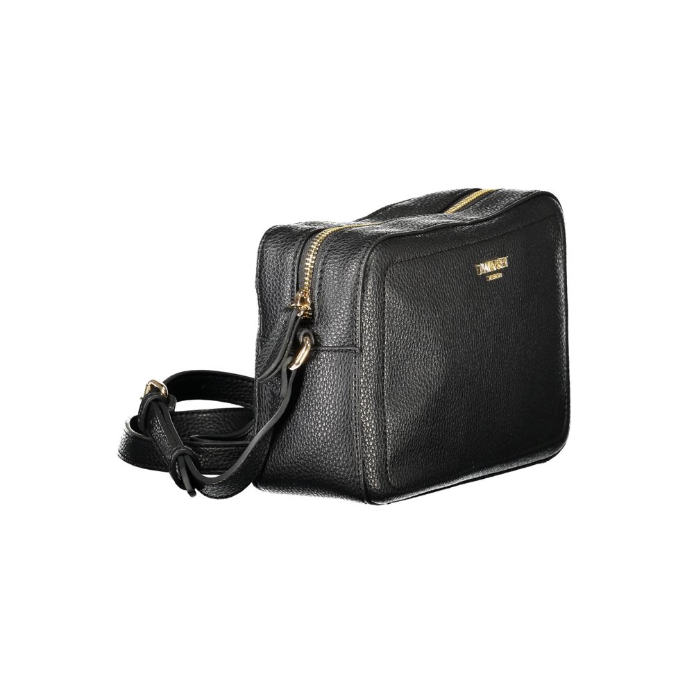 Black Polyurethane Women's Camera Bag