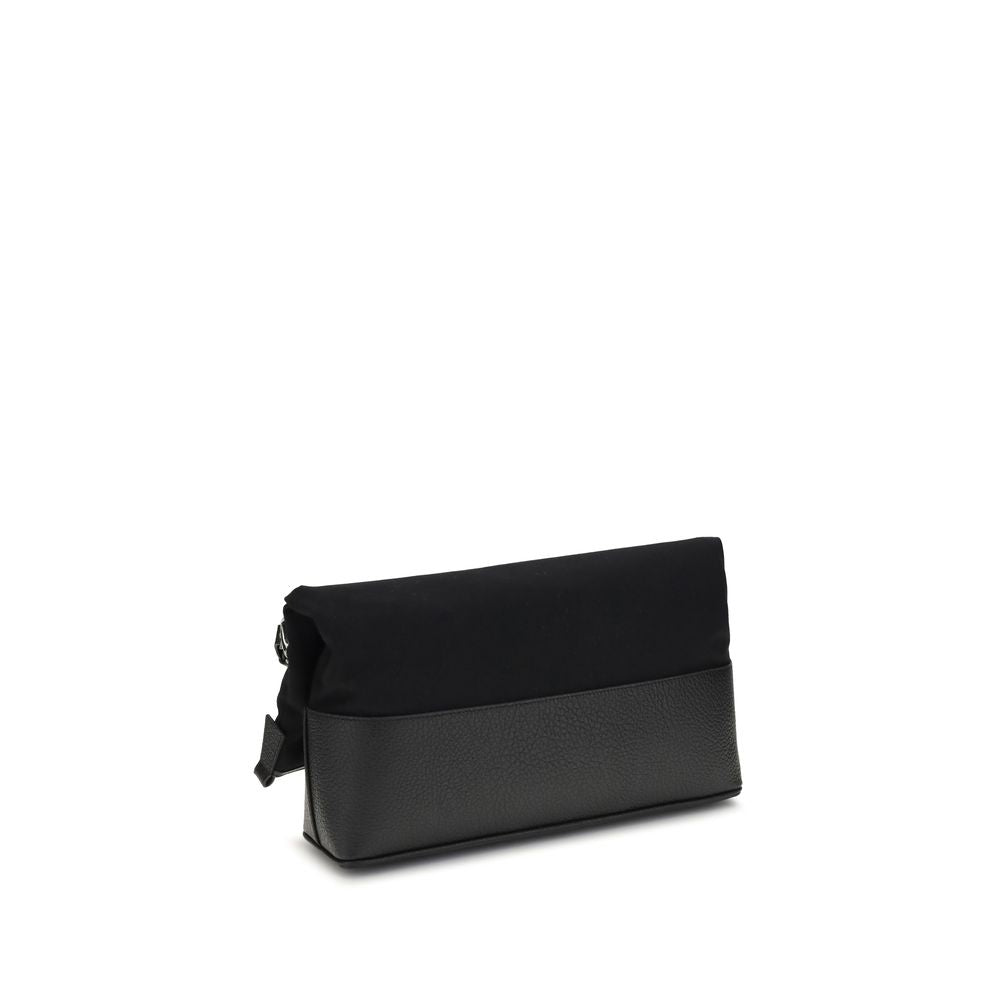 Black Cotton Shoulder Bag