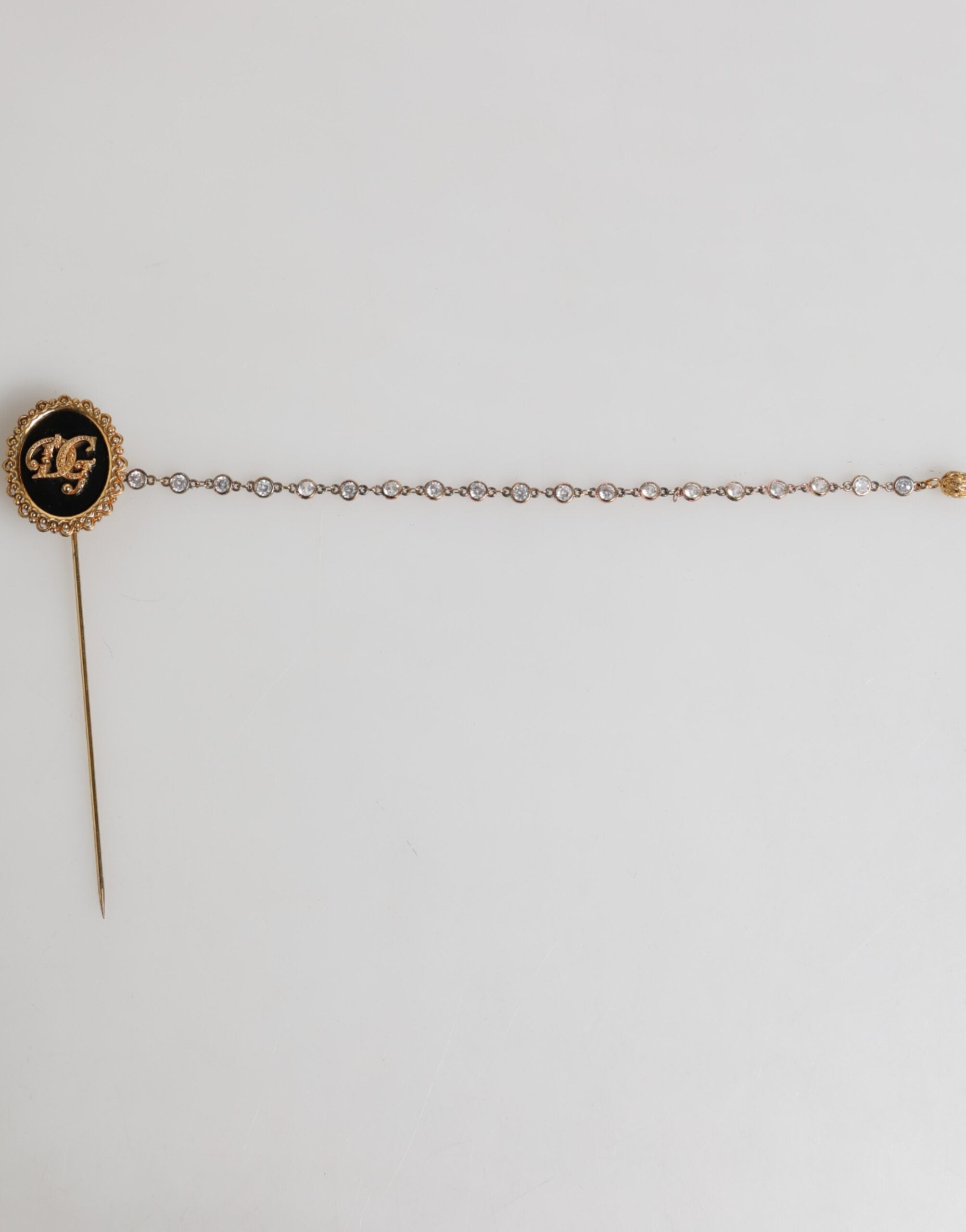 Lapel Pin DG Logo Gold Chain Mens Accessories Brooch