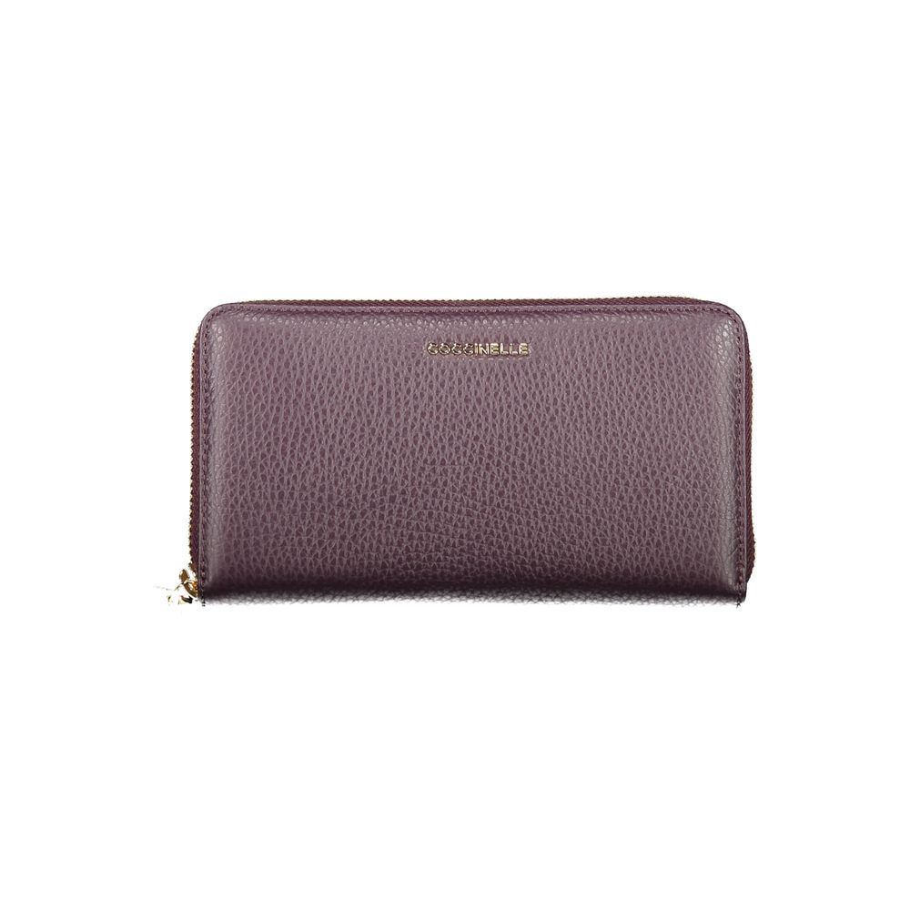 Purple Leather Women Wallet
