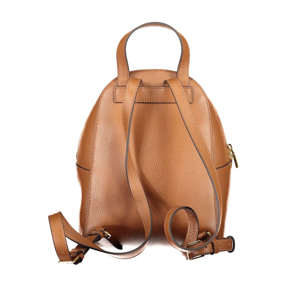 Brown Leather Women Backpack