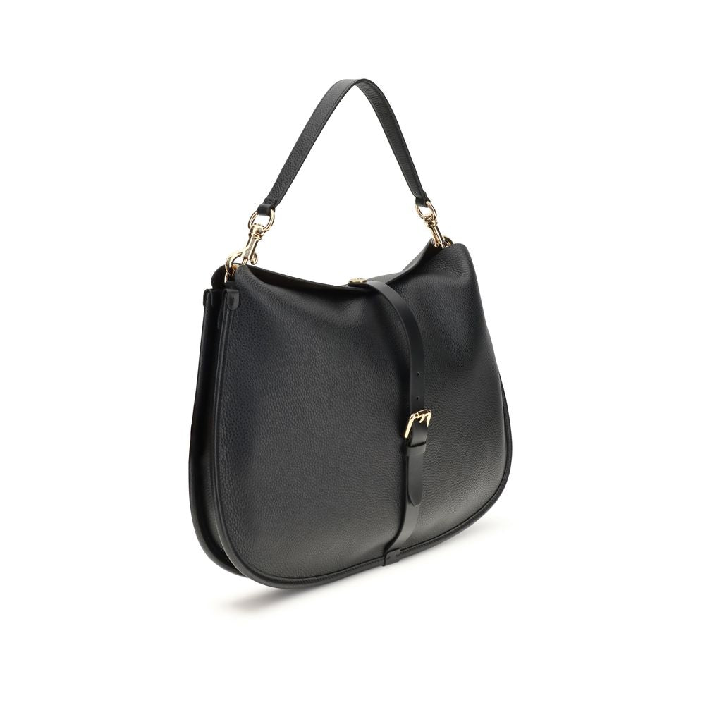 Black Calf Leather Bos Taurus Shoulder Bag