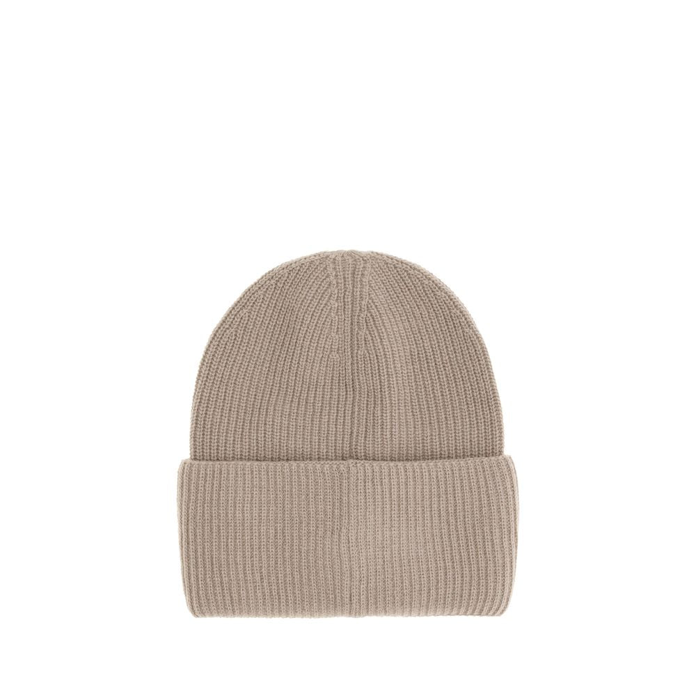 Beige Wool Beanie