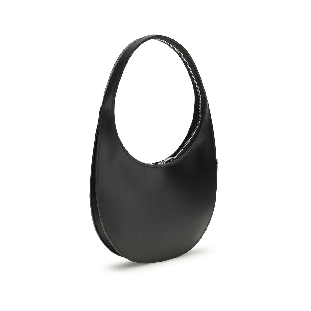 Black Leather Shoulder Bag